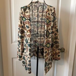 Tribal Print Cardigan